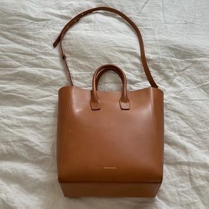 Mansur Gavriel Large Leather Tote bag with crossbody strap